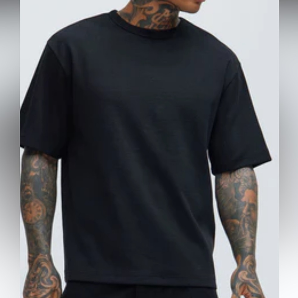 Burke Textured Tee - Black